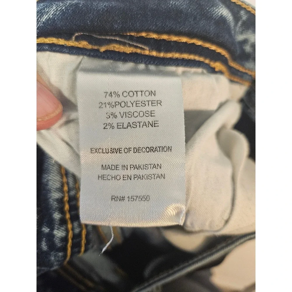 Modern Culture Mens Skinny Acid Wash Blue Stretch Denim Jeans 29x30 RN157550